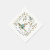 Whimsical Beatrix Potter Peter Rabbit Baby Shower スタンダードカクテルナプキン (角)