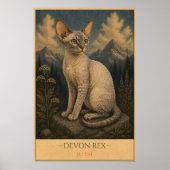 Whimsical Beauty: Devon Rex ポスター (正面)