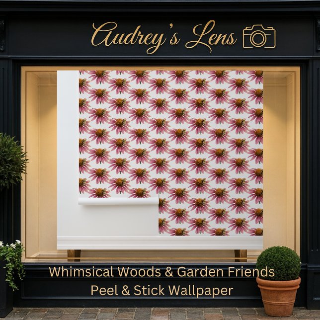 Whimsical Bee & Coneflower Nursery 壁紙 (クリエイターアップロード済み)