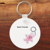 Whimsical Best Friends Bunny Keyring for Backpacks キーホルダー (正面)