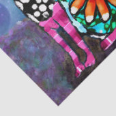 Whimsical Big-Eyed Funky Kitty Cat Decoupage 薄葉紙 (詳細)