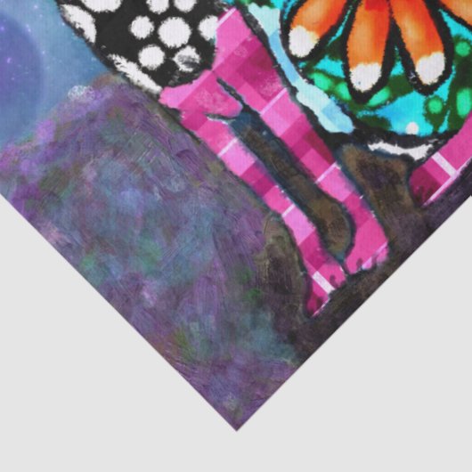 Whimsical Big-Eyed Funky Kitty Cat Decoupage 薄葉紙 (詳細)