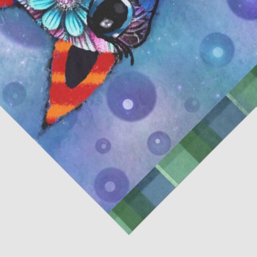 Whimsical Big-Eyed Funky Kitty Cat Decoupage 薄葉紙 (詳細)