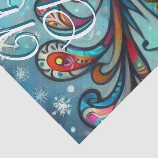 Whimsical Big Eyes Christmas Reindeer Decoupage 薄葉紙 (詳細)