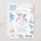 Whimsical Bikinis and Martinis Bachelorette Weeken 招待状 (正面)