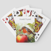  Whimsical Bird & Apple Delight Playing Cards トランプ (裏面)