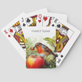  Whimsical Bird & Apple Delight Playing Cards トランプ