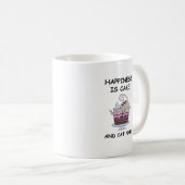 Whimsical Birthday Cat コーヒーマグカップ (正面右)