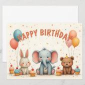 Whimsical Birthday Friends Gather Here (正面/裏面)