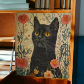 Whimsical Black Cat Decoupage 薄葉紙