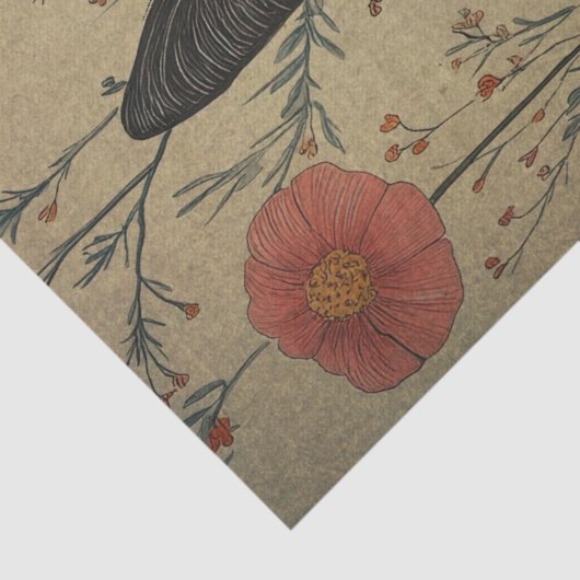 Whimsical Black Cat Decoupage 薄葉紙 (詳細)