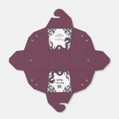 Whimsical Black Red Dragon Damask Sweet 16 Bash フェイバーボックス (折り畳みなし)