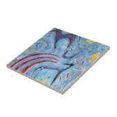 Whimsical blue dog and pony タイル (側面)