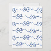 Whimsical Blue Hand Drawn Tea Bridal Shower 招待状 (裏面)