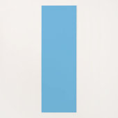 Whimsical Blue White Stripe Preppy Monogram ヨガマット (裏面)