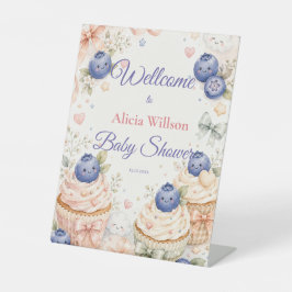 Whimsical Blueberry Baby Shower 台座サイン