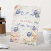 Whimsical Blueberry Baby Shower 台座サイン (インサイチュ)