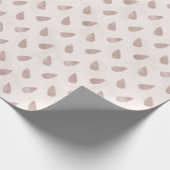 Whimsical Blush Pink Pine Cones Modern Christmas ラッピングペーパー (角)