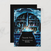  whimsical Boho マジック サイエンティストの誕生日 サンキューカード (正面/裏面)