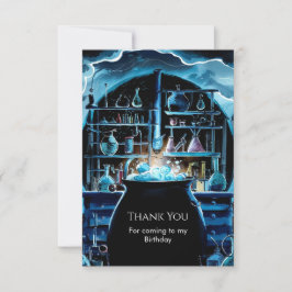  whimsical Boho マジック サイエンティストの誕生日 サンキューカード