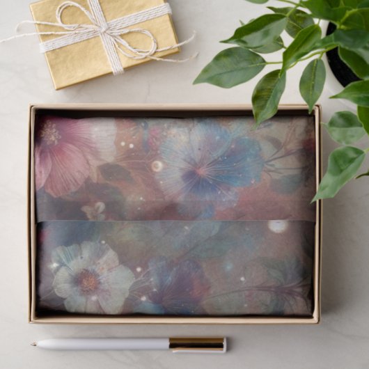 Whimsical Boho Hummingbirds & Flowers Decoupage 薄葉紙 (ギフト)