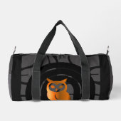 Whimsical Boho Owl & Tropical Monstera Leaf ダッフルバッグ (裏面)