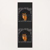 Whimsical Boho Owl & Tropical Monstera Leaf ヨガマット (正面)