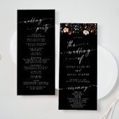 Whimsical Boho Wildflower Tea Length Wedding  プログラム