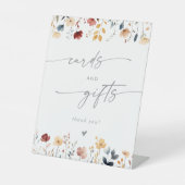 Whimsical Boho Wildflower Wedding Cards and Gifts 台座サイン (正面)