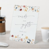 Whimsical Boho Wildflower Wedding Cards and Gifts 台座サイン (インサイチュ)