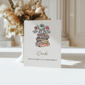 Whimsical Book Theme Baby Shower Drinks Table 台座サイン