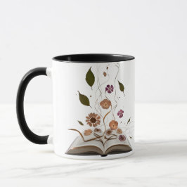 Whimsical Bookish Combo Mug – Aesthetic Kitten マグカップ