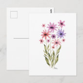 Whimsical Bouquet of Flowers Photo Print ポストカード (正面/裏面)