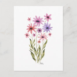 Whimsical Bouquet of Flowers Photo Print ポストカード