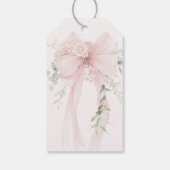 Whimsical Bow Gender neutral Baby Shower Thank you ギフトタグ (裏面)