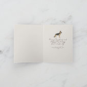 Whimsical Bow Pet Christmas Photo Folded Card サンキューカード (内部)