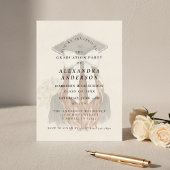 Whimsical Bow Photo Graduation Party 招待状