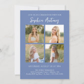 Whimsical Bow Photo Graduation Party Invitation 招待状 (裏面)