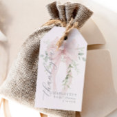 Whimsical Bow She is tying the knot Bridal shower ギフトタグ