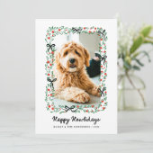 Whimsical Bows | Cute Happy Howlidays from the Dog シーズンカード (スタンド正面)