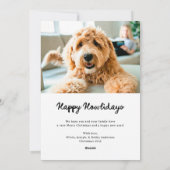 Whimsical Bows | Cute Happy Howlidays from the Dog シーズンカード (裏面)