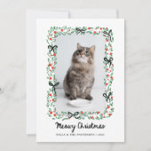 Whimsical Bows | Cute Meowy Christmas from the Cat シーズンカード (正面)