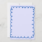 whimsical Brewing Coffee Hand Drawn Baby Shower 招待状 (裏面)