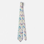 Whimsical Bright Colorful Trees White ネクタイ (正面)