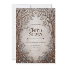 Whimsical Bronze Filigree Forest Wedding