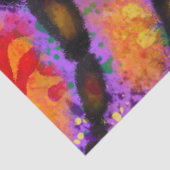 Whimsical Bumble Bee Purple Orange Decoupage 薄葉紙 (詳細)