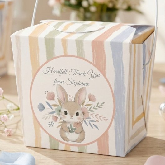 Whimsical Bunny Baby Shower フェイバーボックス