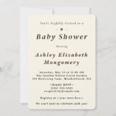 Whimsical Bunny Baby Shower Invitation Soft Floral 招待状 (裏面)