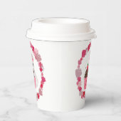 Whimsical Bunny, Bee & Strawberry Cupcake Birthday 紙コップ (右)