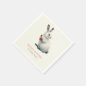 Whimsical Bunny Meadow Easter Brunch Cloth Nap スタンダードカクテルナプキン (角)